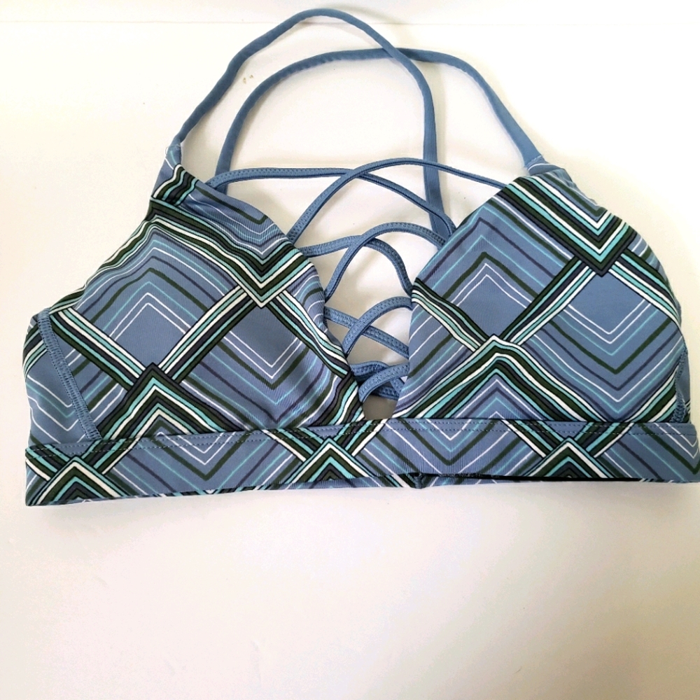 VS Blue/Green/White Sports Bra (S)
